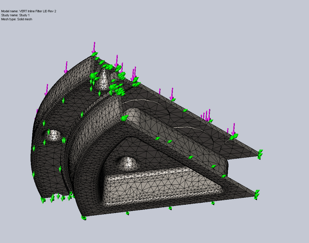 Coupland Bell                                  HDPE hatch finite element model