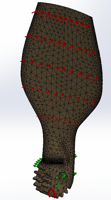 Coupland Bell folding propeller                                  mesh