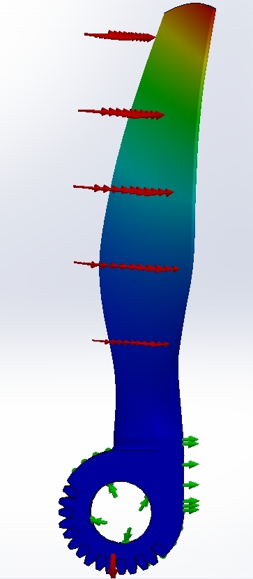 Coupland Bell folding prop                                  displacement