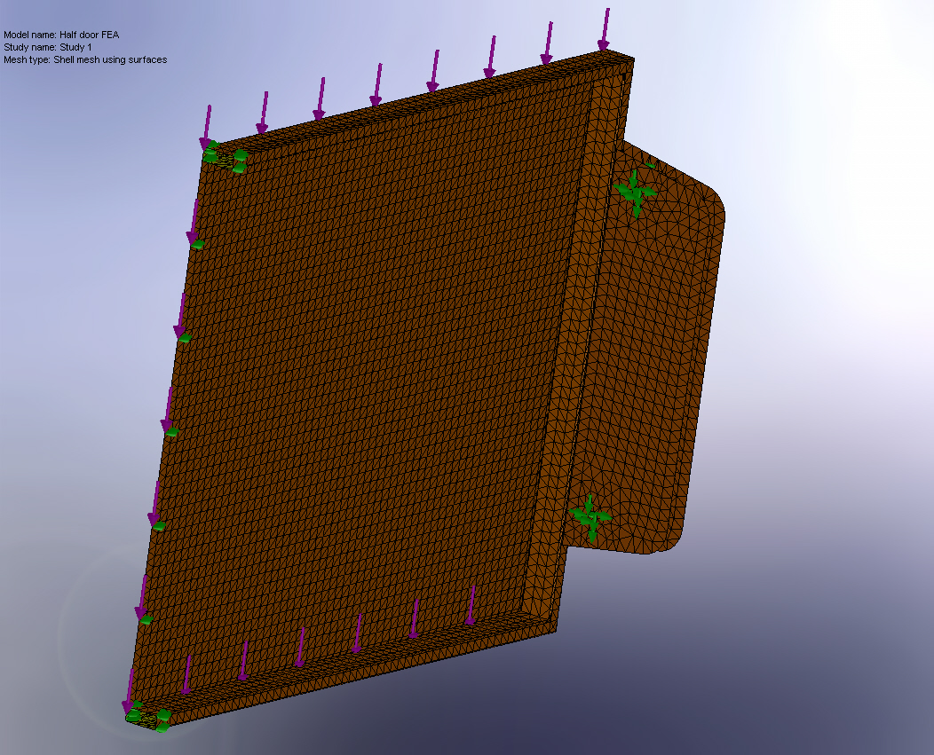  door FEA model