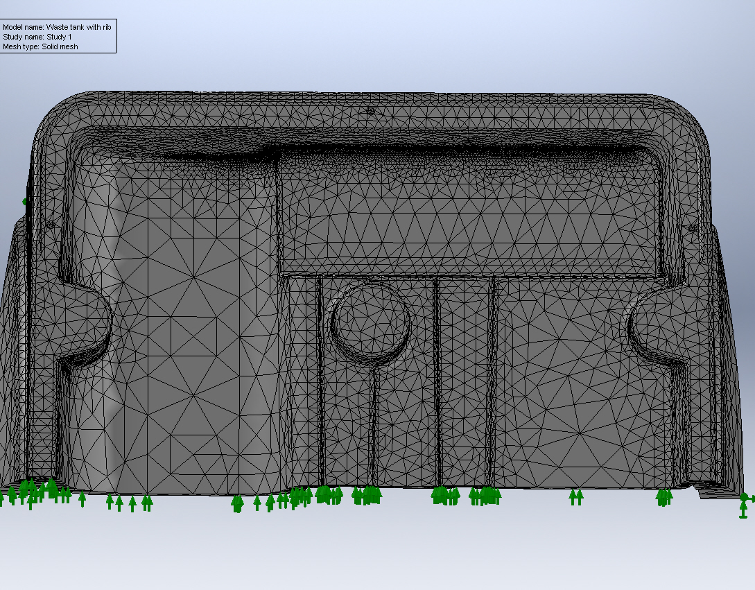 Coupland Bell finite element mesh